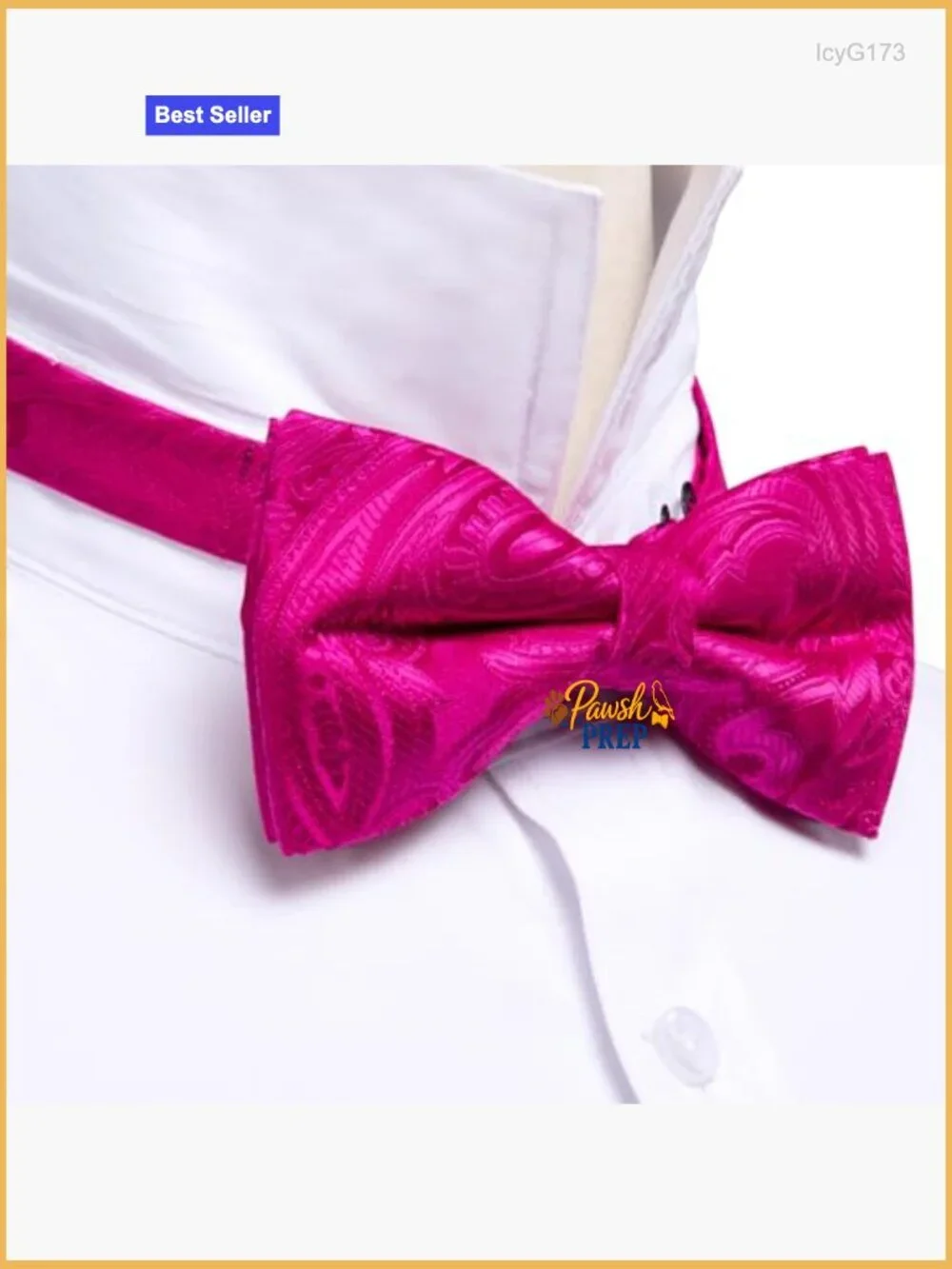 Men's Silk Bow Tie Set with Pocket Square and Cufflinks for Wedding